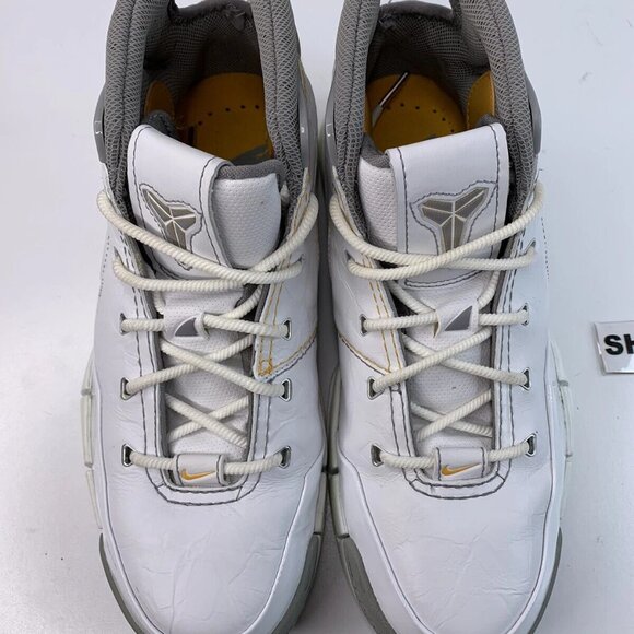 [US 8] NIKE ZOOM KOBE BRYANT 1 WHITE SHARK 2006 Basketball Shoes Vintage Rare main image 4